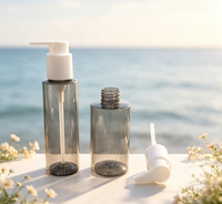 Bouteille PET 120 ml de haute qualité avec pompe, logo et couleur personnalisés pour shampoing, gel douche, savon pour les mains et soins capillaires – Vente en gros