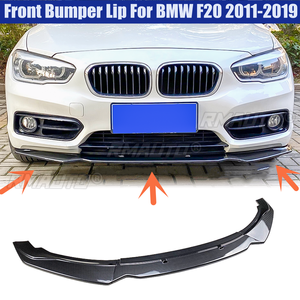 3 pièces Lame de pare-chocs avant pour BMW F20 F21 116i 118i 120i 2011-2019, Kit carrosserie, Spoiler, Lame de séparation aspect carbone, Accessoires automobiles - Product Image 1
