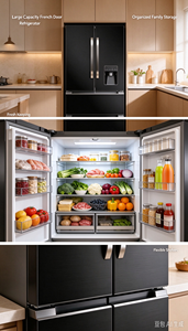 Refrigerador Inteligente de Puerta Francesa con Control Electrónico de Ahorro de Energía de 568L, Sin Escarcha, de Acero Inoxidable - Product Image 2