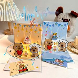 Cartes 3D Pop-up Musicales Lumineuses et Sonores pour Hommes ou Femmes, avec Chanson de Succès Joyeux Anniversaire - Product Image 3