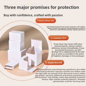 Caja blanca pequeña al por mayor, cartón blanco general, caja de embalaje digital 3C, caja de embalaje blanca gruesa, logotipo imprimible - Product Image 5