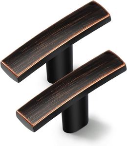 WEKIS Cabinet <b>Knob</b> Single Hole Oil-Impregnated Bronze Cabinet Handle Hardware for Zinc Alloy Kitchen Pulls Set of Ten - Product Image 6