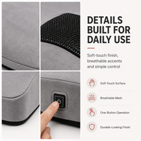 Masseur de siège électrique avec compresse chaude et vibration, coussin périnéal pour la maison et le bureau, pour hommes et femmes, CE FCC RoHS OEM, MOQ 1000 pièces
