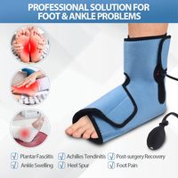 Attelle gonflable pour cheville avec thérapie chaud/froid pour soulager la douleur au pied, botte en gel réutilisable avec pompe à air et soutien pour l'arthrite