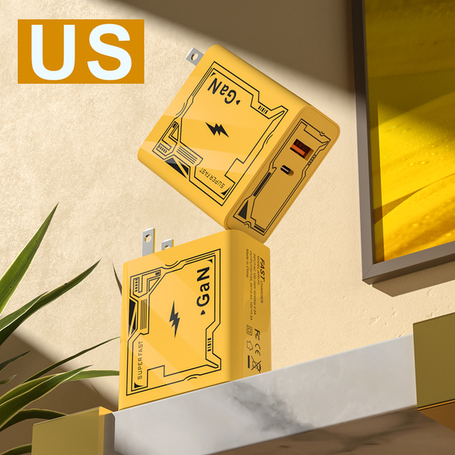 Us Plug 120W GaN PD 3.0 Fast Charger OEM Custom Logo Bulk Order Charger for Smartphone Universal Laptop