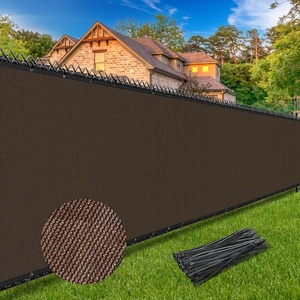 Brise-vue <span class=keywords><strong>pour</strong></span> clôture 6' x 50' en maille HDPE robuste 170 GSM <span class=keywords><strong>pour</strong></span> clôtures grillagées et en bois, patio, balcon et jardin - Product Image 1