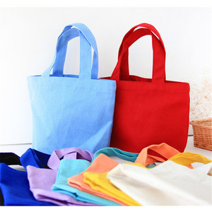 Factory Price Customized <strong>Colour</strong> Casual Mini <strong>Canvas</strong> Tote Picnic Lunch Cotton Tote Bag Easy Carrying - Product Image 3