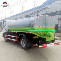 Camión de Succión Fecal con Circulación de Agua y Chasis de Cabina T3 de 9.5 Metros Cúbicos HEAVSTY para Dongfeng Huashen EQ1125SJ8CDC