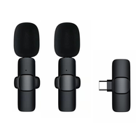 Hot S8 Mini Lavalier Karoke Microphone Lavalier USB Microphone sans fil pour iPhone Lavalier