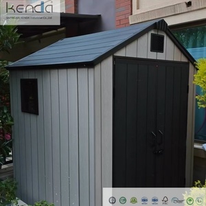 Caseta de Jardín Pequeña de Resina de 4x6 pies, Directo de Fábrica KENDA, Caseta de Almacenamiento de Plástico, Fácil de Montar, Caseta para Herramientas de Plástico - Product Image 1
