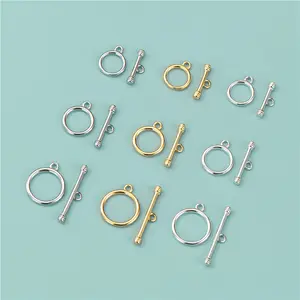 925 Sterling Silver Toggle Clasps Gold Plated OT Clasp For Jewelry Making