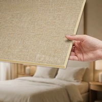 Panneaux de décoration d'hôtel, 8 mm, fibre de charbon de bambou, décoration intérieure, placage de bois PVC, panneau mural intérieur, hall, salon