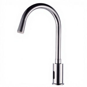 Grifo Mezclador Automático Inteligente 2 en 1 de Cuerpo Alto, Monomando de Latón para Montaje en Encimera, Grifo Cascada Sin Contacto Ahorrador de Agua para Salón y Baño - Product Image 3