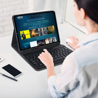 Laudtec Nouvelle coque en cuir robuste antichoc pour iPad 9,7 pouces, clavier magnétique sans fil, ultra fin, étanche, support, folio, pavé tactile, vente en gros OEM/ODM/marque privée