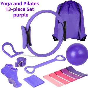 Nouvel ensemble <span class=keywords><strong>de</strong></span> fitness transfrontalier 13 pièces pour <span class=keywords><strong>l</strong></span>'exercice à domicile : équipement <span class=keywords><strong>de</strong></span> yoga pour débutants et accessoires <span class=keywords><strong>de</strong></span> <span class=keywords><strong>Pilates</strong></span> (cercle) – Nouveau produit - Product Image 2