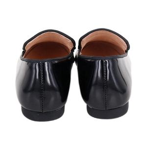 थोक काले उच्च शीन चमड़े + Houndstooth चमड़े बच्चों बच्चों बकसुआ मवाली जूते - Product Image 4