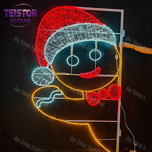 Lumières de Noël LED 2D commerciales pour poteaux de rue, motifs pour la décoration extérieure des rues urbaines et des centres commerciaux - Product Image 6