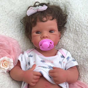21 ''Bron Fabriek Handgeworteld Haar Siliconen <span class=keywords><strong>Reborn</strong></span> Pop Angst Behandeling Zachte Huid Pasgeboren Meisje Baby Voor Filmregisseur - Product Image 2