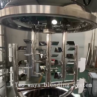 Homogénéisateur de réservoir de mélange de chauffage à la vapeur électrique mélangeur 500L 1000L machine à homogénéiser émulsifiant machine à fabriquer du savon liquide