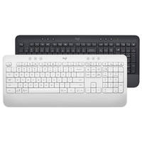 Keyboard Nirkabel Logitech K650 Original Komersial untuk Kantor dan Rumah, Model Typewriter, Dual-mode, Bolt Rece