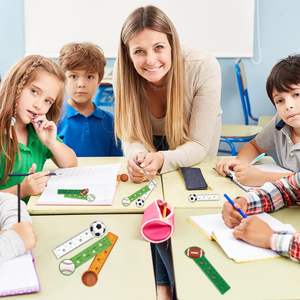 Marque-pages mignon règle pour enfants sport thème anniversaire étudiants adolescents basket-ball Baseball Football Football fête fournitures - Product Image 6