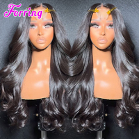 Perruque frontale en dentelle HD 13x4 sans colle, 100% cheveux vietnamiens naturels, pré-coupée, ondulée, pour femmes noires