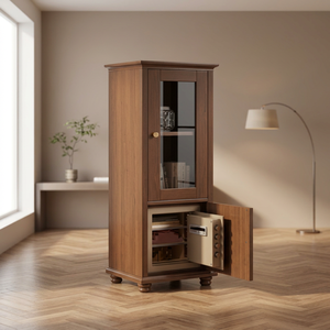 Coffre-fort domestique en bois massif haute sécurité, résistant au feu et anti-effraction, pour le stockage d'objets de valeur - Product Image 3