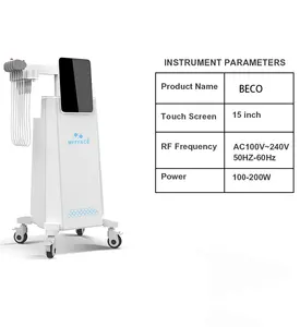 BECO MFFFACE 3 em 1 HILFES EMT PCRF PEface estimulador muscular anti-idade máquina de beleza para remoção de rugas