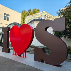 <span class=keywords><strong>Prix</strong></span> d'usine et haute qualité, lettres métalliques géantes 3D pour la publicité extérieure, debout sur le sol - Product Image 2