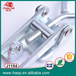 Abrazadera <span class=keywords><strong>Delta</strong></span> de acero inoxidable con resorte con abrazadera de palanca ajustable de ojo de gancho para candado de sujeción de caja de herramientas J1104 - Product Image 5