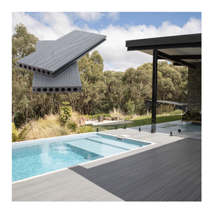 Chất lượng cao ngoài trời sàn gỗ tếch Composite decking Gỗ nhựa composite sàn chải hiện đại sàn ngoài trời - Product Image 4