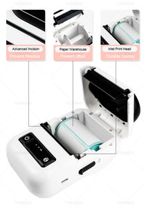 เครื่องพิมพ์ฉลากฉลากขนาดเล็กแบบใช้ความร้อน PT260บาร์โค้ดแบบพกพาเครื่องพิมพ์สีเครื่องพิมพ์ความร้อนสำหรับสติกเกอร์ - Product Image 6