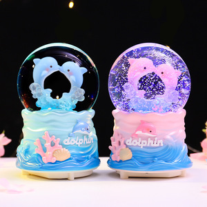 Boîte à musique créative en forme de cœur <span class=keywords><strong>Chen</strong></span> <span class=keywords><strong>Yu</strong></span>, décoration marine, ornements, boule de cristal, boîte à musique, cadeau d'anniversaire pour enfants, vente en gros - Product Image 3