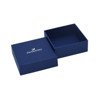 Boîtes d'emballage de luxe de haute qualité pour bijoux, en papier spécial estampé à chaud argenté, pour boucles d'oreilles et bracelets, avec couvercle et base, vente en gros