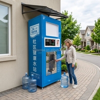 Distributeur d'eau automatique par osmose inverse 24h/24, machine de remplissage d'eau en gros bidons en libre-service pour les communautés, les quartiers et les villages ruraux