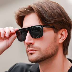 Lunettes de soleil photochromiques rectangulaires pour hommes, monture complète, UV400, vision nocturne, pêche, sport, P1801 - Product Image 2
