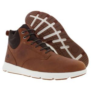 Chaussures pour hommes Timberland Parker Street Mid Lace Leather, couleur rouille, cuir pleine fleur, style marche - Product Image 4