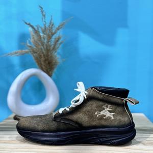 Chaussures en daim de chèvre 100% cuir, dessus en cuir véritable, durables, écologiques, confortables, semelle extérieure en caoutchouc/cuir véritable, toutes tailles - Product Image 2
