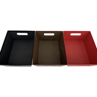Plateau en carton vide personnalisable en matériaux recyclés avec gaufrage pour emballage cadeau de Noël, bonbons, petit-déjeuner ou articles pour bébé
