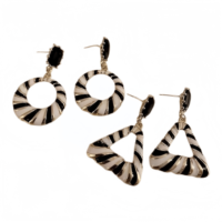 Nouvelles boucles d'oreilles géométriques circulaires rétro de style Hong Kong en alliage de zinc haut de gamme pour femmes, très prisées par les influenceuses en ligne