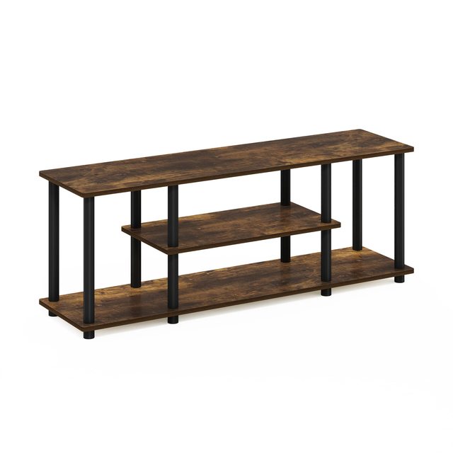 Modern Simplicity Foldable TV Stand Entertainment Center Media Console Table Wooden Shelves for Living Room Home Furniture