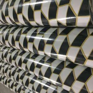 Revêtement de sol en plastique PVC linoléum vinyle rouleau de sol feuille <span class=keywords><strong>tapis</strong></span> couverture bon marché mousse arrière sec éponge support bois brun - Product Image 2