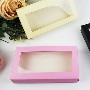 Caja de Embalaje Plegable Universal Preconfeccionada, Tipo Cartera Larga, Caja de Regalo para Ropa Interior con Ventana y Película Adhesiva - Product Image 5