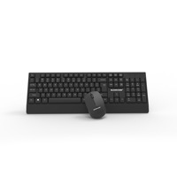 Teclado y ratón inalámbricos ergonómicos, compactos y económicos de 2,4 GHz para juegos, con combo de 3 botones y 1000 DPI