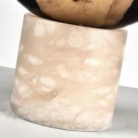 Lampe de table en marbre naturel espagnol, vente directe usine, interrupteur à bouton minimaliste moderne pour hôtels