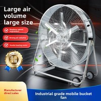 Ventilador de ventilación móvil de escape eléctrico industrial de 24 "30" 36 "pulgadas, ventilador de tambor de barril de Motor de circulador de aire portátil