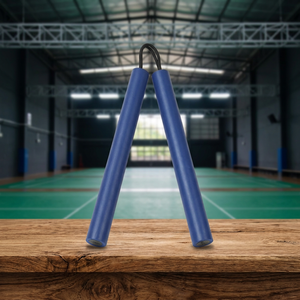 Nunchaku en acier droit bleu 25 mm léger et respirant, équipement d'entraînement d'arts martiaux 1,2 m Taekwondo unisexe - Product Image 3