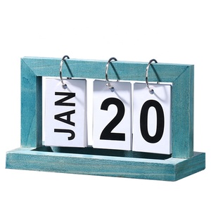 Hot Selling Customized Wooden Desk Calendar New Design Printing Calendar Promotional Item
