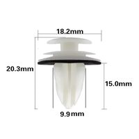 Clips universels pour panneaux de porte de voiture, kit de fixation automobile, goupilles de retenue en nylon, rivets pour pare-chocs et garnitures de garde-boue