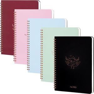 Quaderno regalo A5 a spirale con stampa a caldo oro, di alta qualità, a fogli mobili, design minimalista, originale, per corrigere errori - Product Image 5